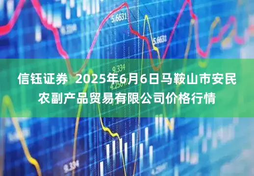 信钰证券  2025年6月6日马鞍山市安民农副产品贸易有限公司价格行情
