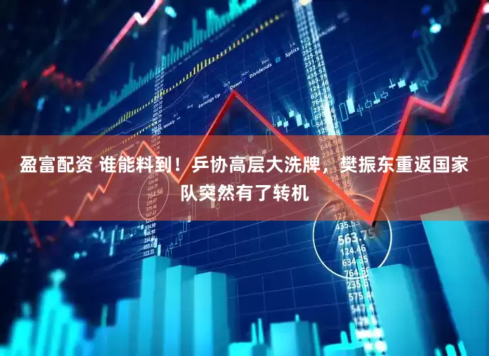 盈富配资 谁能料到！乒协高层大洗牌，樊振东重返国家队突然有了转机